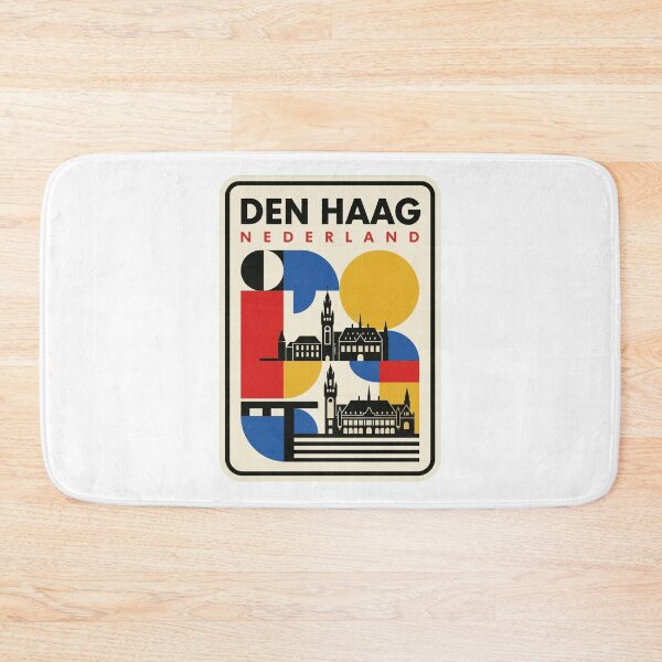 Item preview, Retro Den Haag Bauhaus Geometric Skyline designed and sold by k3rstman1.