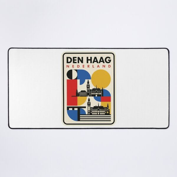 Item preview, Retro Den Haag Bauhaus Geometric Skyline designed and sold by k3rstman1.
