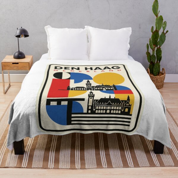 Item preview, Retro Den Haag Bauhaus Geometric Skyline designed and sold by k3rstman1.