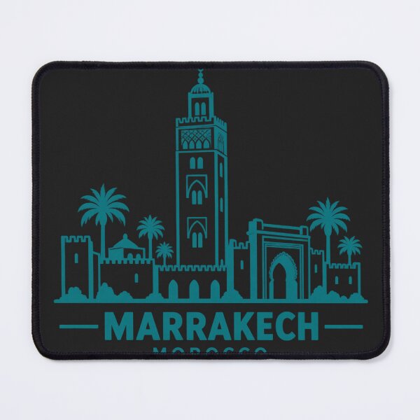 Item preview, Marrakech Morocco Line Art Skyline Poster designed and sold by CMYKStudio.