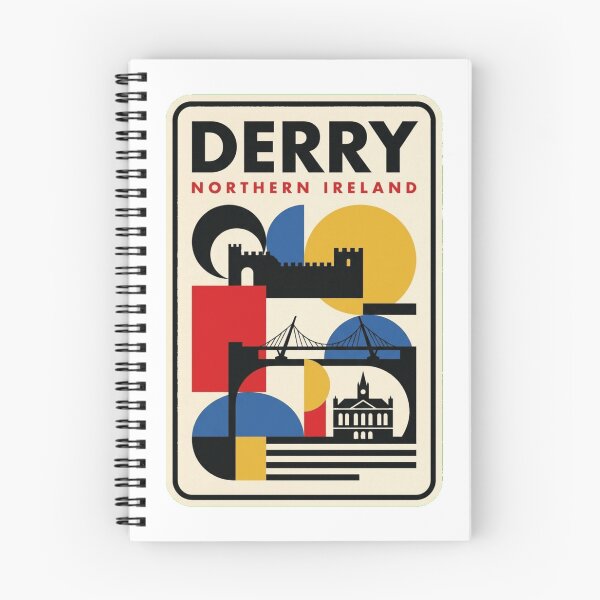 Item preview, Retro Derry Bauhaus Geometric Skyline designed and sold by k3rstman1.