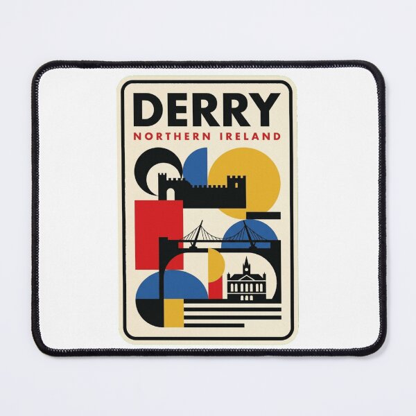 Item preview, Retro Derry Bauhaus Geometric Skyline designed and sold by k3rstman1.