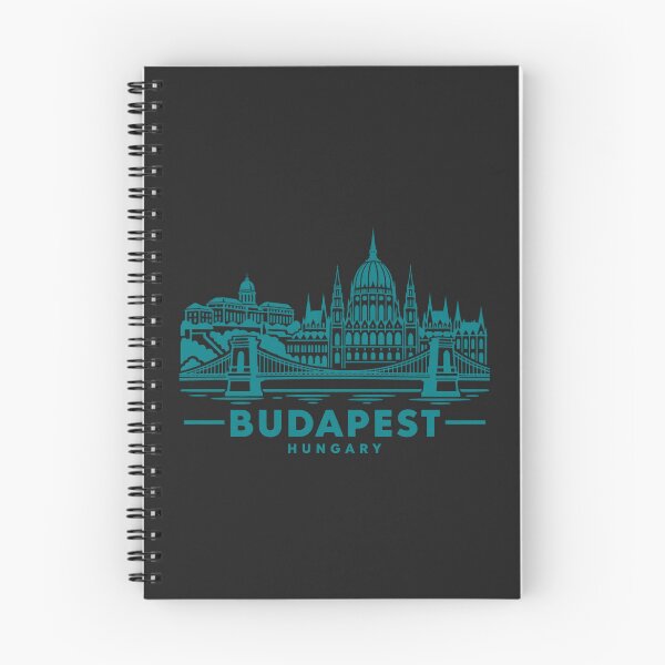 Item preview, Budapest Hungary Line Art Skyline Poster designed and sold by CMYKStudio.