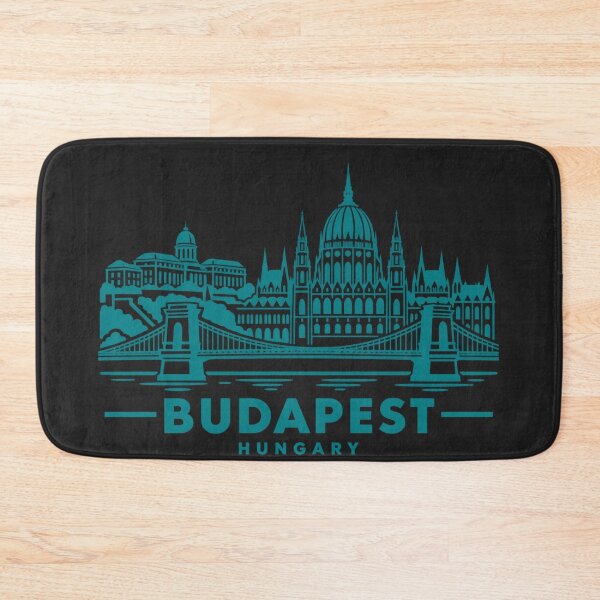 Item preview, Budapest Hungary Line Art Skyline Poster designed and sold by CMYKStudio.