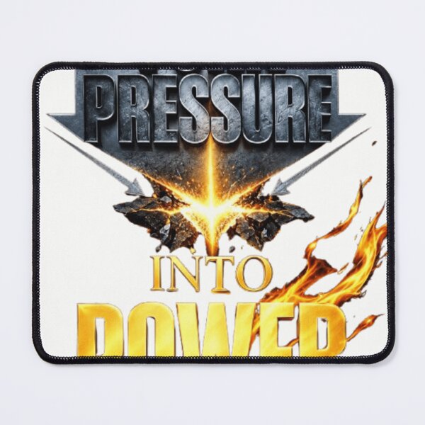 Item preview, Turn Pressure Into Power | Motivational Streetwear & Fitness Graphic Design designed and sold by Khennshe-Designs.