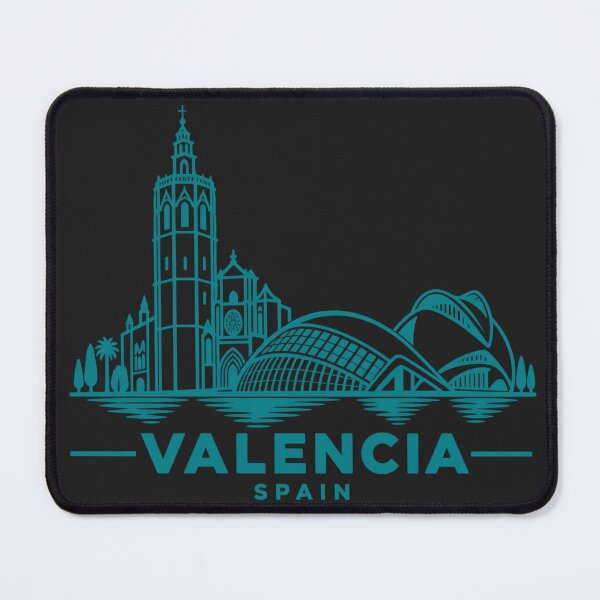 Item preview, Valencia Spain Line Art Skyline Poster designed and sold by CMYKStudio.