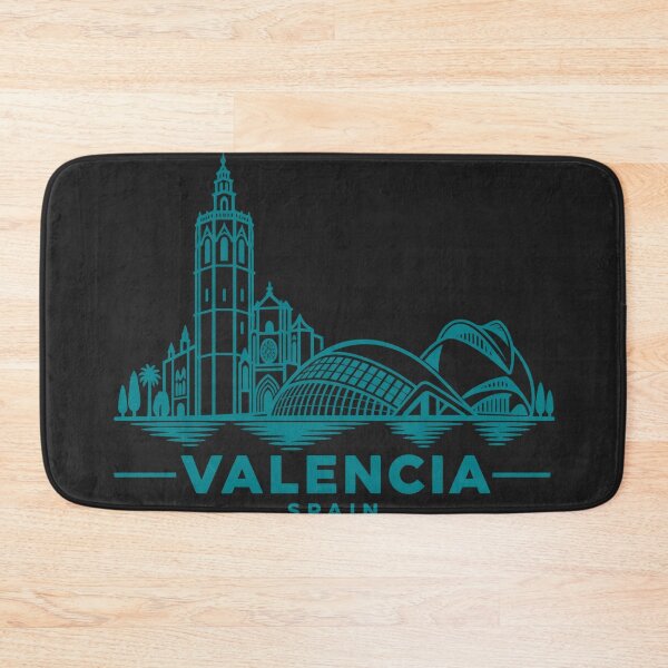 Item preview, Valencia Spain Line Art Skyline Poster designed and sold by CMYKStudio.