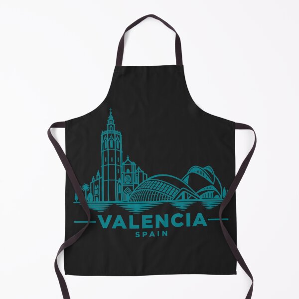 Item preview, Valencia Spain Line Art Skyline Poster designed and sold by CMYKStudio.