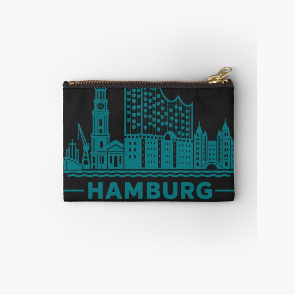 Item preview, Hamburg Germany Line Art Skyline Poster designed and sold by CMYKStudio.