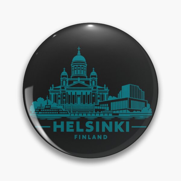 Item preview, Helsinki Finland Line Art Skyline Poster designed and sold by CMYKStudio.