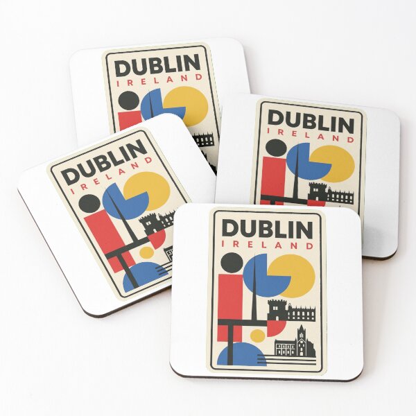 Item preview, Retro Dublin Bauhaus Geometric Skyline designed and sold by k3rstman1.