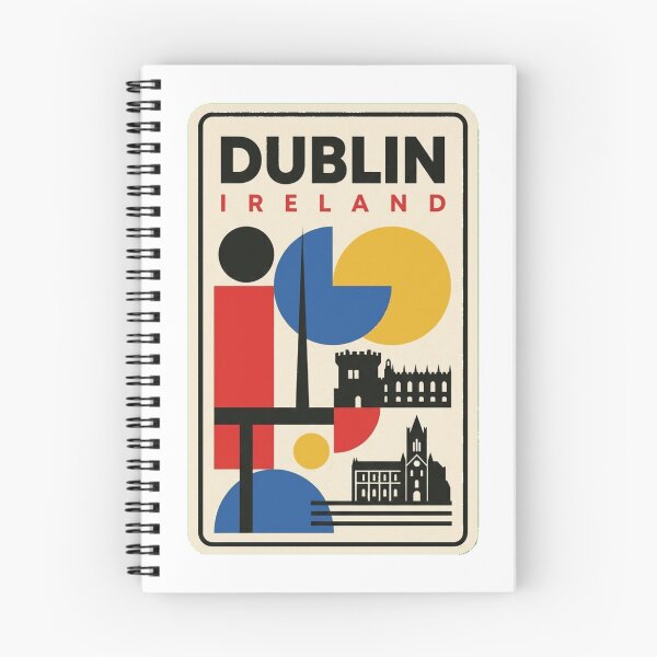 Item preview, Retro Dublin Bauhaus Geometric Skyline designed and sold by k3rstman1.