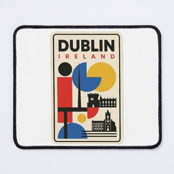Item preview, Retro Dublin Bauhaus Geometric Skyline designed and sold by k3rstman1.