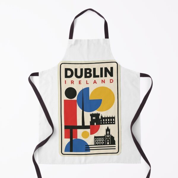 Aperçu de l'œuvre Dublin rétro Bauhaus Skyline géométrique créée et vendue par k3rstman1.