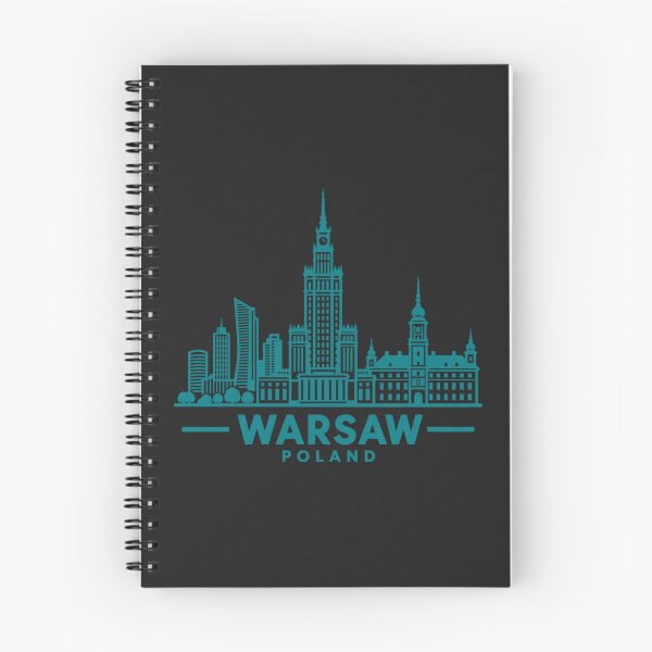 Item preview, Warsaw Poland Line Art Skyline Poster designed and sold by CMYKStudio.