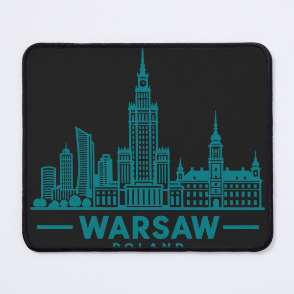 Item preview, Warsaw Poland Line Art Skyline Poster designed and sold by CMYKStudio.