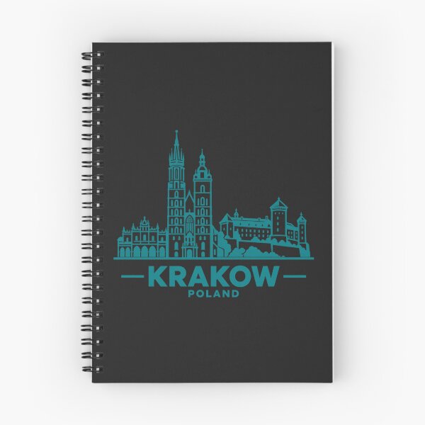 Item preview, Krakow Poland Line Art Skyline Poster designed and sold by CMYKStudio.