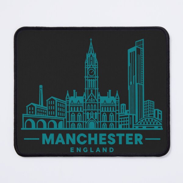 Item preview, Manchester England Line Art Skyline Poster designed and sold by CMYKStudio.