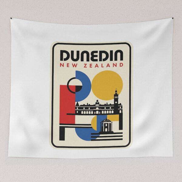Item preview, Retro Dunedin Bauhaus Geometric Skyline designed and sold by k3rstman1.