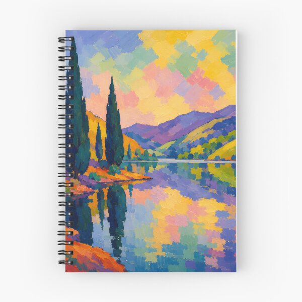 Item preview, Colorful Cypress Lake Landscape Impressionist Painting designed and sold by GutyzDesignsES.