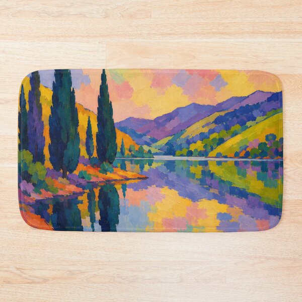 Item preview, Colorful Cypress Lake Landscape Impressionist Painting designed and sold by GutyzDesignsES.