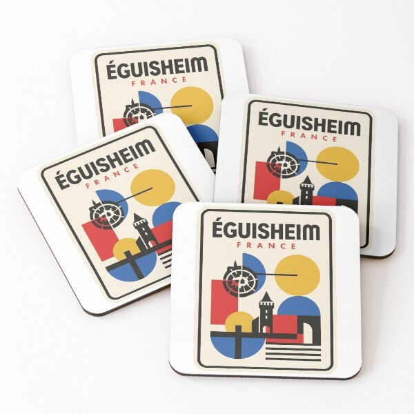 Item preview, Retro Éguisheim Bauhaus Geometric Skyline designed and sold by k3rstman1.