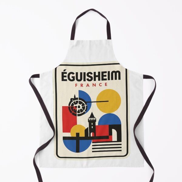 Item preview, Retro Éguisheim Bauhaus Geometric Skyline designed and sold by k3rstman1.