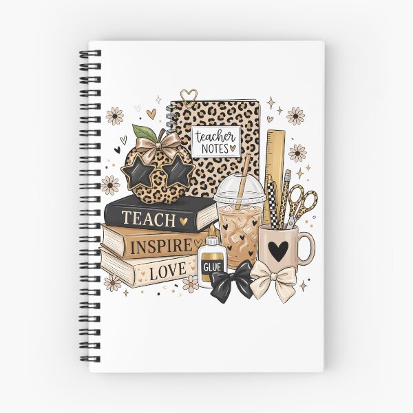 Item preview, Teach Inspire Love | Cute Leopard Teacher Coffee School Supplies Design designed and sold by Uniquememorable.