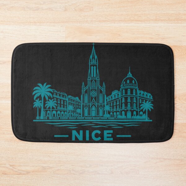 Item preview, Nice France Line Art Skyline Poster designed and sold by CMYKStudio.