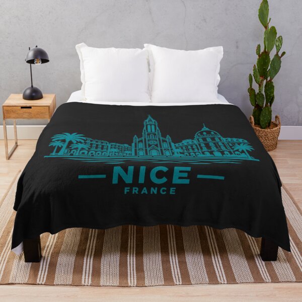 Item preview, Nice France Line Art Skyline Poster designed and sold by CMYKStudio.