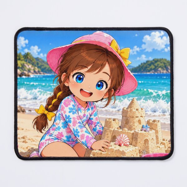 Item preview, Sandcastle Summer Beach Girl Kids Design designed and sold by Kenzie & Co.