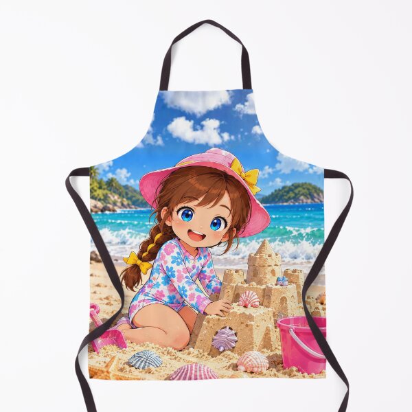 Item preview, Sandcastle Summer Beach Girl Kids Design designed and sold by Kenzie & Co.