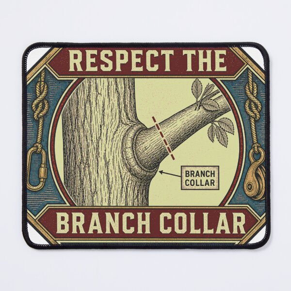 Item preview, Respect The Branch Collar Tree Care Guild Badge designed and sold by BoosterShop.