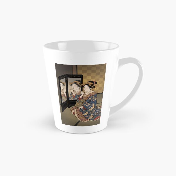 Item preview, Geisha Applying Makeup with Mirror Ukiyo-e designed and sold by TokyoUkiyoHouse.