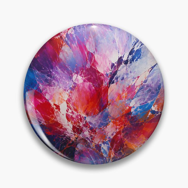 Item preview, Vibrant Pink Blue and Purple Abstract Explosion Art designed and sold by GutyzDesignsES.