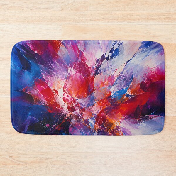 Item preview, Vibrant Pink Blue and Purple Abstract Explosion Art designed and sold by GutyzDesignsES.