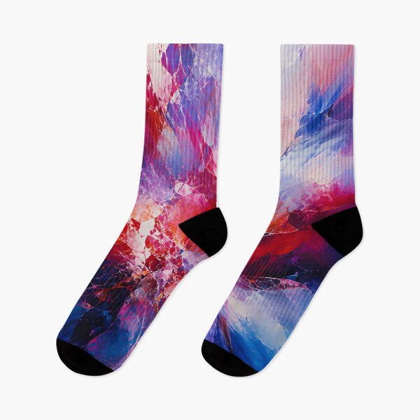 Item preview, Vibrant Pink Blue and Purple Abstract Explosion Art designed and sold by GutyzDesignsES.