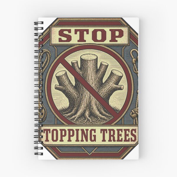 Item preview, Stop Topping Trees Tree Care Protest Badge designed and sold by BoosterShop.
