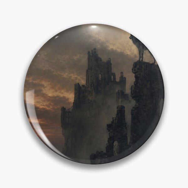 Item preview, Guardian of the Forgotten Keep – Dark Fantasy Wolf designed and sold by DreamyWallVibes.