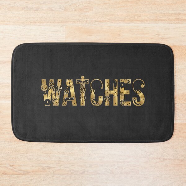 Item preview, Watches Steampunk Gold Gears Watchmaker Typography Graphic designed and sold by KiwiRider.