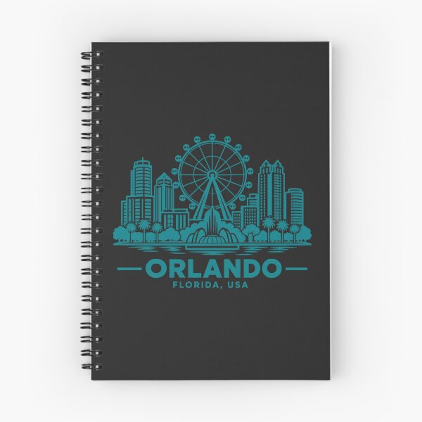 Item preview, Orlando Florida USA Line Art Skyline Poster designed and sold by CMYKStudio.