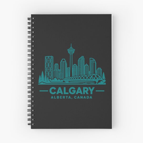 Item preview, Calgary Alberta Canada Line Art Skyline Poster designed and sold by CMYKStudio.