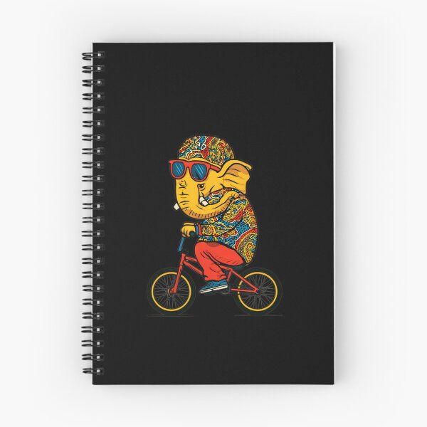 Item preview, Cool Elephant Riding Orange Yellow Bicycle Red Pants Pop Art designed and sold by PANNARUK THAILAND.