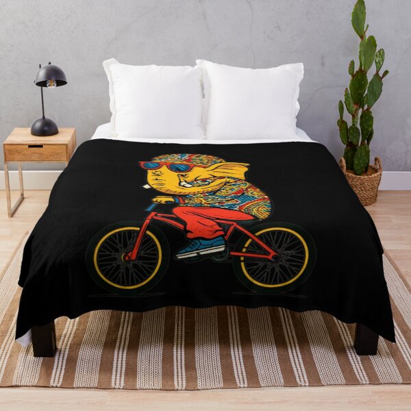 Item preview, Cool Elephant Riding Orange Yellow Bicycle Red Pants Pop Art designed and sold by PANNARUK THAILAND.