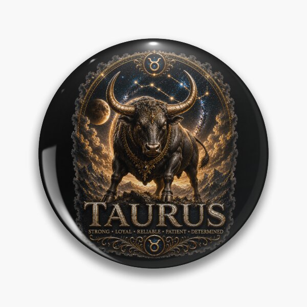 Item preview, Taurus Zodiac Art – Powerful Bull Astrology Design designed and sold by Classic Chaos Creations.