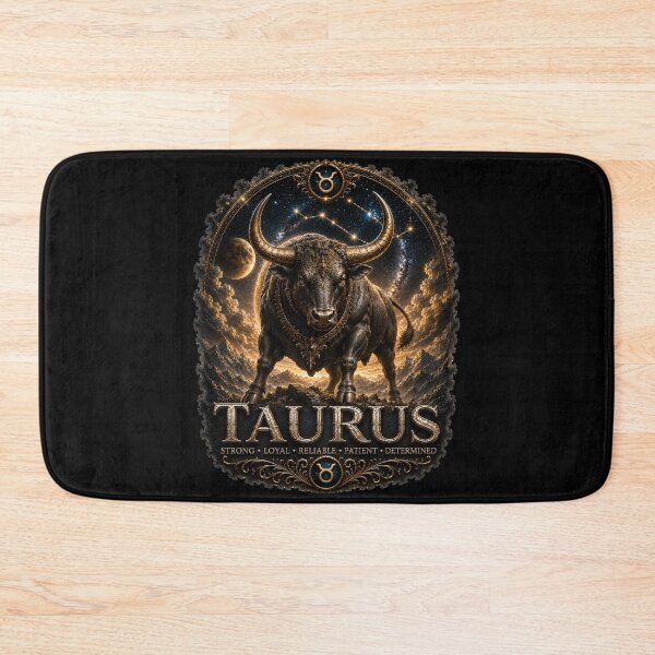 Item preview, Taurus Zodiac Art – Powerful Bull Astrology Design designed and sold by Classic Chaos Creations.