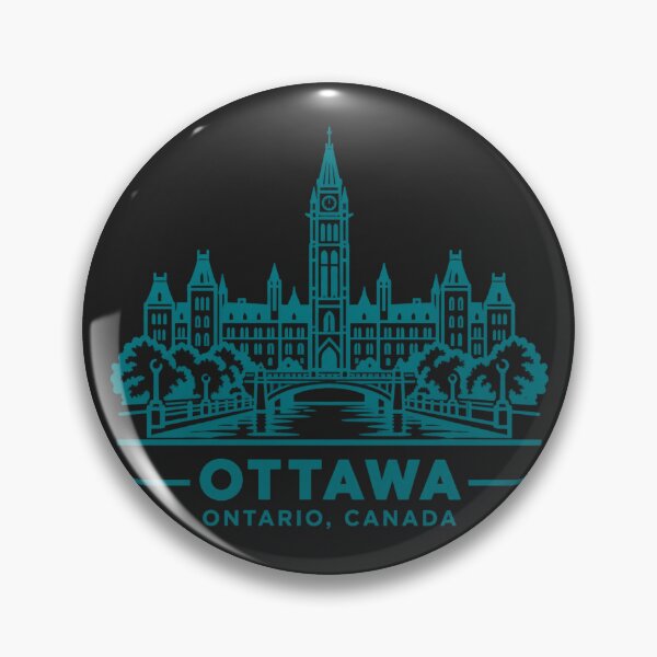Item preview, Ottawa Ontario Canada Line Art Skyline Poster designed and sold by CMYKStudio.