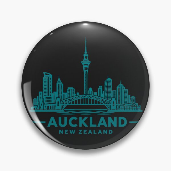 Item preview, Auckland New Zealand Line Art Skyline Poster designed and sold by CMYKStudio.