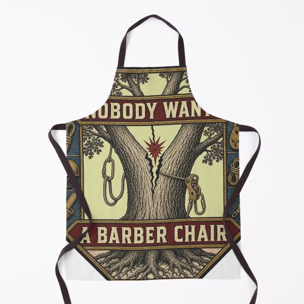 Item preview, Nobody Wants A Barber Chair Tree Felling Safety Badge designed and sold by BoosterShop.