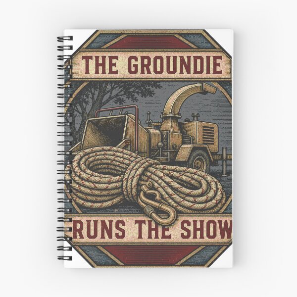 Item preview, The Groundie Runs The Show Tree Column Badge designed and sold by BoosterShop.